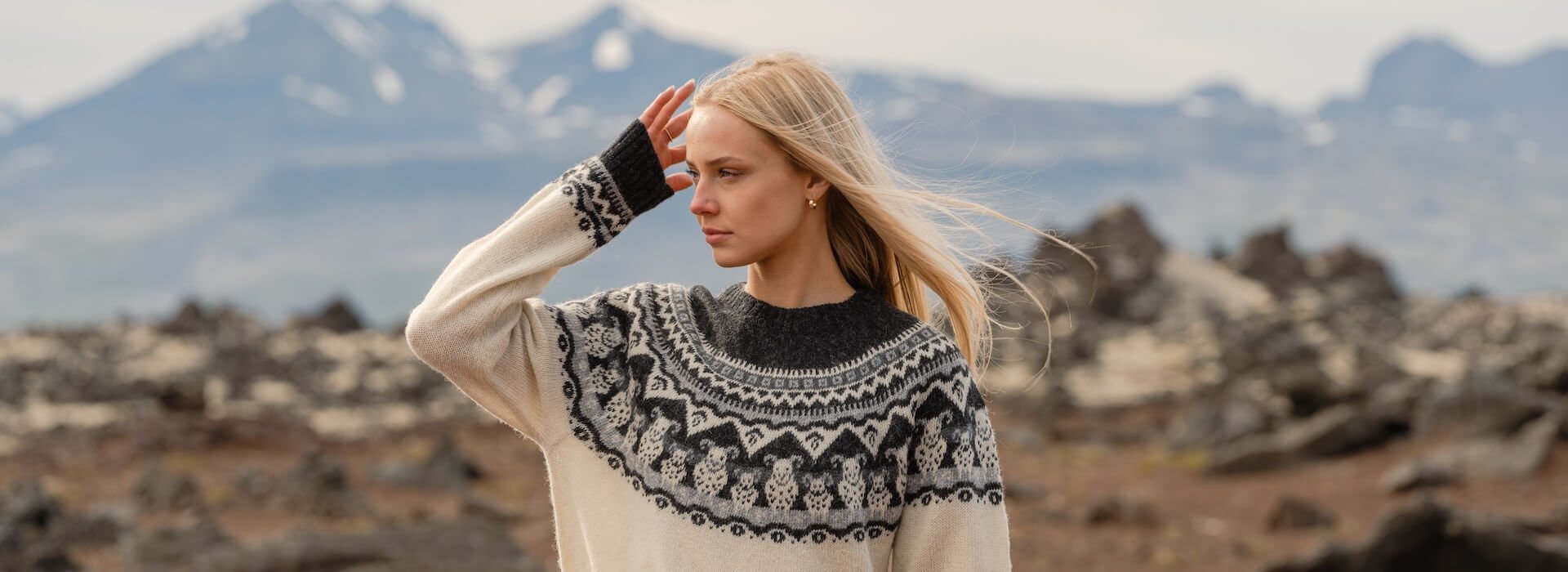 Isländische Wollpullover