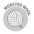 Worsted wool