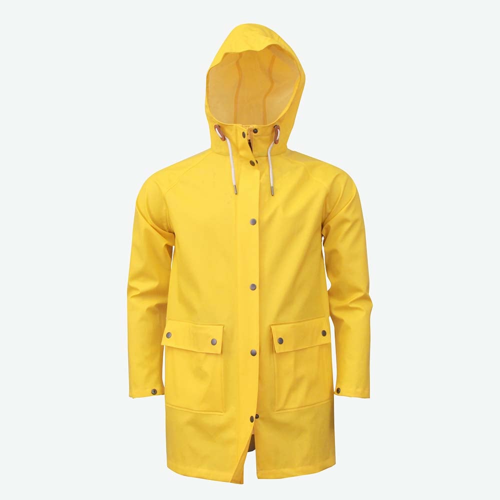 Brim classic long raincoat